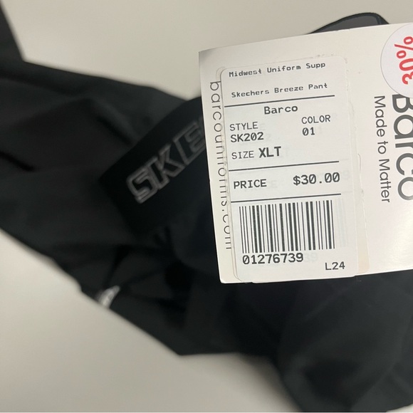 NWT Skechers Women's Black Straight Leg Scrub Pants - Picture 9 of 9